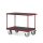 Tischwagen TAUROFLEX Serie F 600, 2 Ladeflächen 850x500 mm mit waagerechtem Griff, TPE-Räder, Traglast: 500 kg, Farbe: RAL 3002