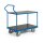 ERGOTRUCK-Tischwagen, 2 Ladeflächen 850x500 mm, ohne Bordleisten, Gesamttraglast 500 kg, RAL 5012