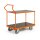 ERGOTRUCK-Tischwagen, 2 Ladeflächen 850x500 mm, ohne Bordleisten, Gesamttraglast 500 kg, RAL 2004