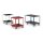 Transportroller mit 2 Ladeflächen 700x700 mm, TPE-Räder, Traglast 250 kg, RAL 7035