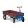 Handpritschenwagen, Traglast 1000 kg, Ladefläche 2000x1000 mm, 4 Bordwände, Luft-Räder, RAL 5010