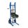 Hubkarre mit Gabelaufnahme, Luftbereifung, Traglast 150 kg, RAL 5010 Enzianblau