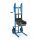 Hubkarre mit Gabelaufnahme, Luftbereifung, Traglast 150 kg, RAL 5012 Lichtblau